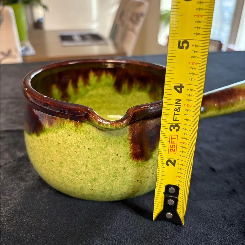 1950s Vallauris Style French Vintage Glazed Ceramic Stone ware Gratin Pot - Picture 8 of 8